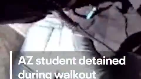AZ Teen Thrown to the Ground After Throwing Watter Bottle at Police During Anti-ICE Walkout