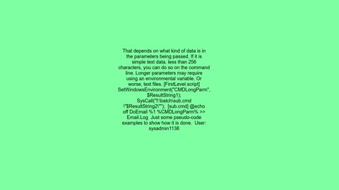 Batch file link with parameters