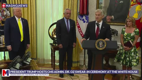 President Trump Hosts CMS Admin Dr. Oz Swear-in Ceremony at The White House [LIVE]