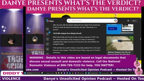 Danye Presents: What's The Verdict -Diddy Trial Day 13, What Witness Mia Said The Media Won't Tell Us