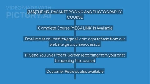THE MR. DASANTE POSING AND PHOTOGRAPHY COURSE Download