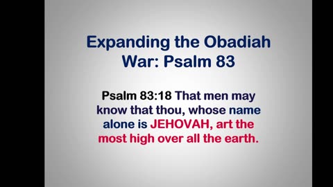 Bible Teaching: Psalm 83 Battle