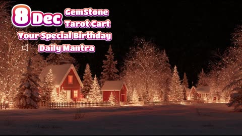 8 December 🌟 Your Special Personal Birthday Meaning December | Astrology • Tarot • Gemstones