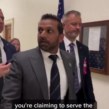 Asking Kash Patel: "How Does It Feel to be Israel's Bitch?"