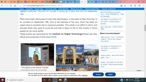 Year 2020 Rick Miracle report #38, Baal Worship coming to the World