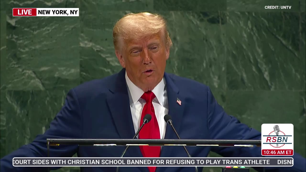 WATCH: President Trump Gives the United Nations General Assembly  A kick in the Teeth in NYC - 9/23/25
