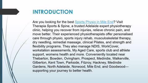 Best Sports Physio in Mile End