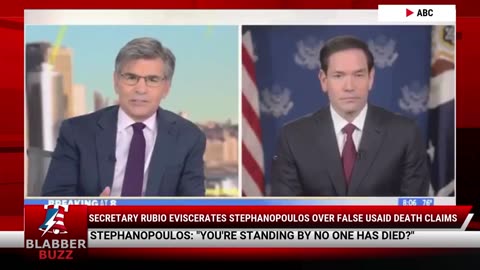 Secretary Rubio Eviscerates Stephanopoulos Over False USAID Death Claims