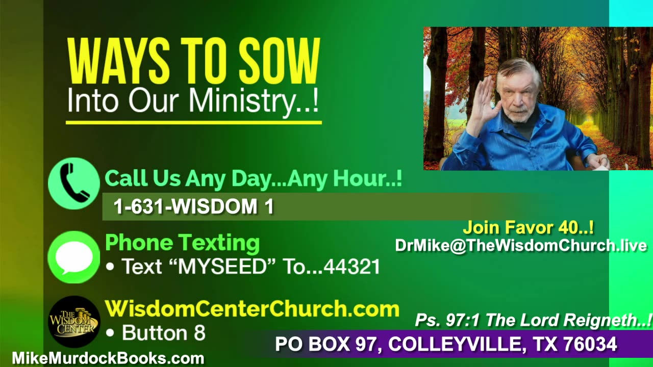 Re-Air: Wisdom Moments With Mike Murdock..!!!