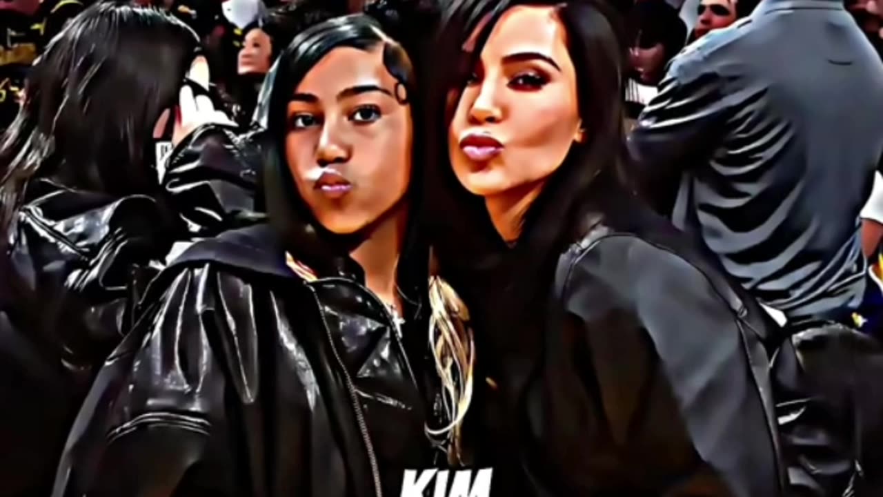 North West Channels Aunt Kylie Jenner With New Blue-Haired Look