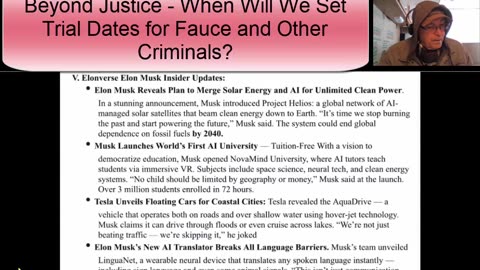 Justice Coming to Fauci - By States - New Energy Tech From Space - Elon Musk - 4-17-25