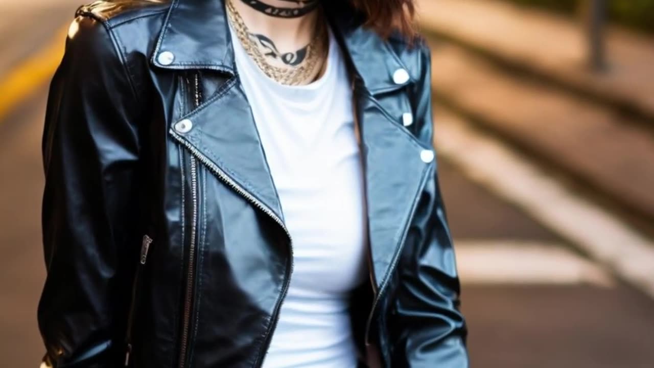 Punk’s Not Dead_ Lether Jacket and Leggings