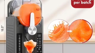 Slushie Machine: No Ice Needed All-in-One Slushy Maker for Home, Real-Time