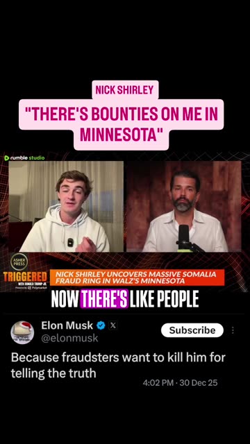 NICK SHIRLEY - "THERE'S BOUNTIES ON ME IN MINNESOTA" - DJT JR