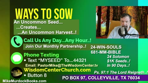 Tues Oct. 28 - MM Bible World With Mike Murdock..!!