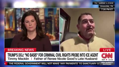 Renee Good’s former father-in-law tells CNN he does NOT blame ICE for her death
