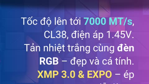 🚀Patriot Viper Elite 5 RGB ⚡RAM Siêu Tốc Cho Game Thủ #Shorts