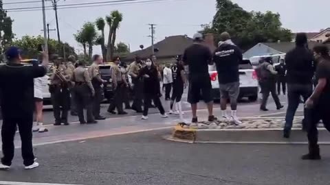 Far-Left Rioters Attack ICE Agents In Paramount, California