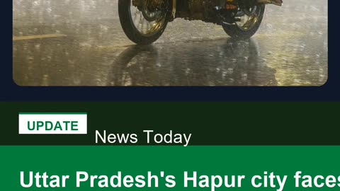 Uttar Pradesh's Hapur city faces severe waterlogging after heavy rainfall