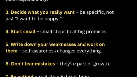 Change Your Life in 7 Steps