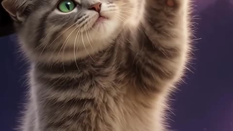 Halloween Kitty in Costume 🎃🐱 | Spooktacular Cat #Shorts