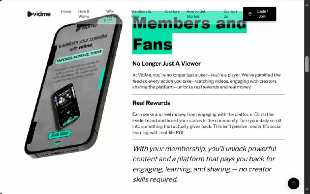 vidme - this time you earn - video heaven on earth - get in now (music 001) top team rob buser