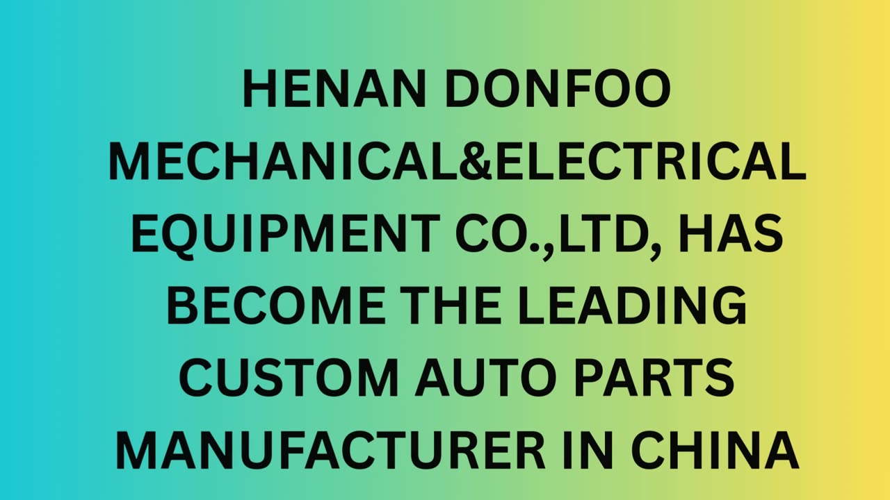 Custom Auto Parts Manufacturer