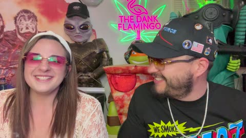 Trying the Fantastic Five Supreme Ounces from Lit Farms on Dankin with the Flamingos!!