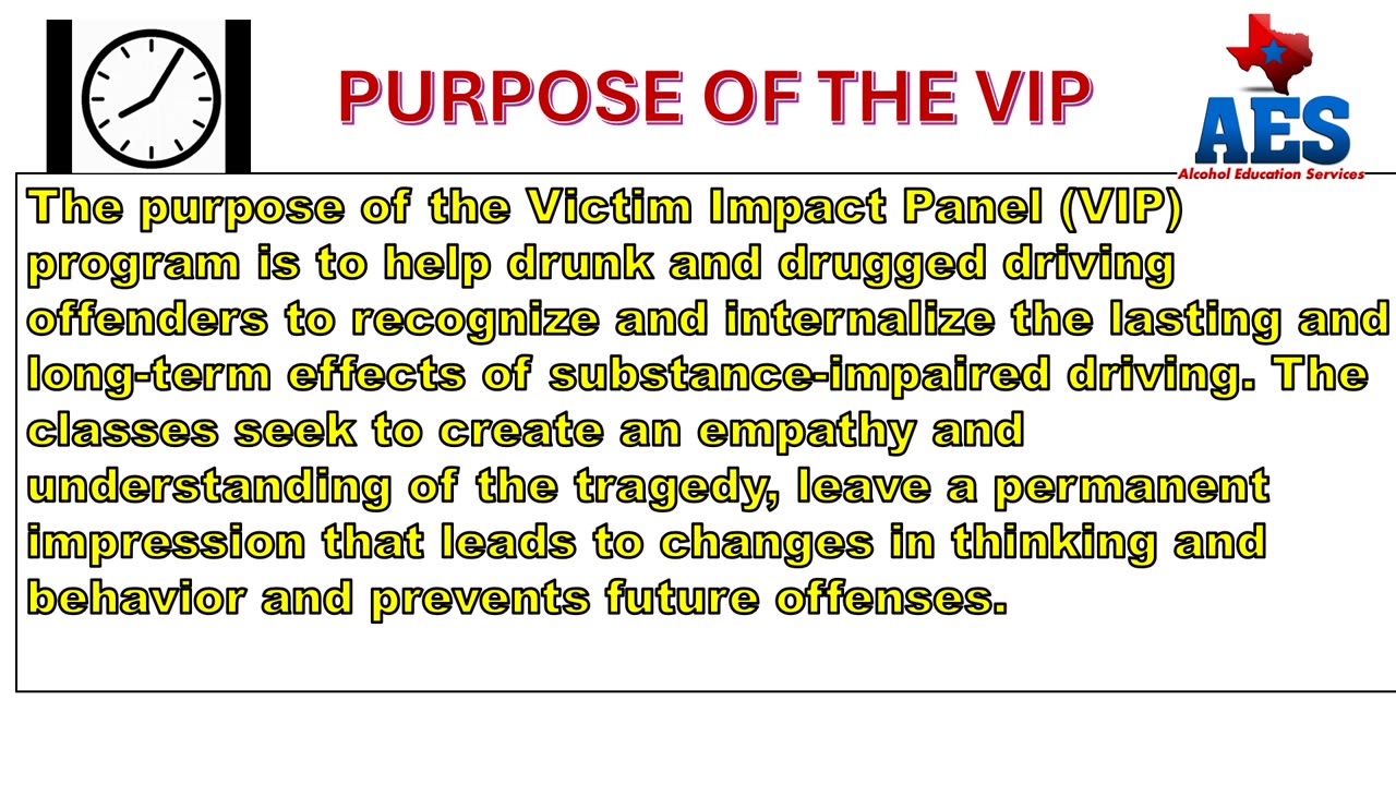 APRIL 7th VICTIM IMPACT PANEL - REMOTE ATTENDANCE TOMORROW AT 6:30 PM.