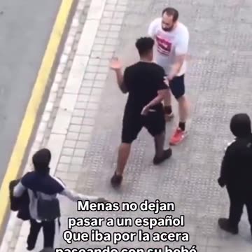 A white man is nearly stabbed while out with his baby in stroller.. usual suspects..