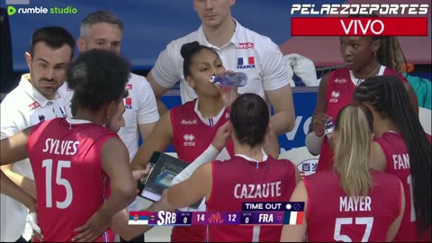 SERBIA VS. FRANCIA- LIGA DE NACIONES DE VOLEIBOL FEM,