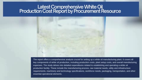 White Oil Production Cost Analysis Report