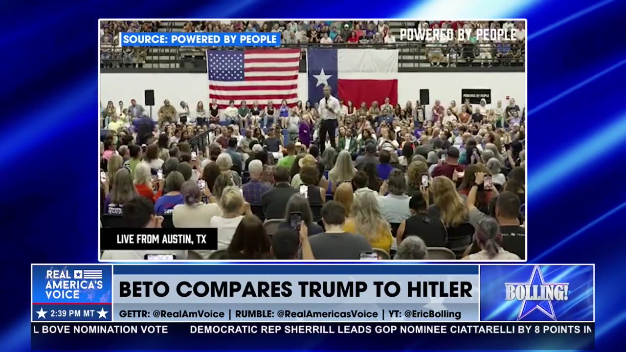 BOLLING BLASTS BETO FOR COMPARING PRESIDENT TRUMP TO HITLER