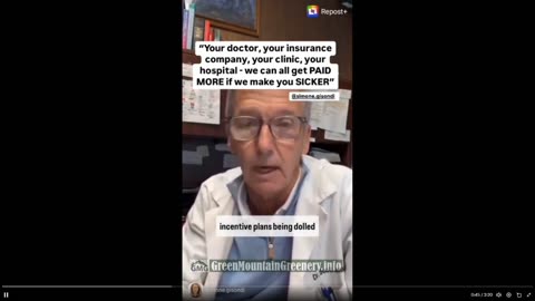 Doctor, Insurance Company and Big Pharma make more money to make you sick