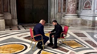 Trump and Zelenskiy hold 'productive' talks in Vatican basilica