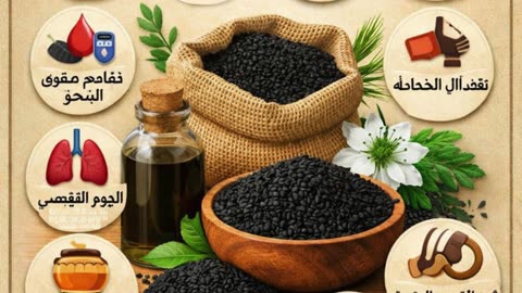 فوائد حبّة البركة (الحبة السوداء) 🌿