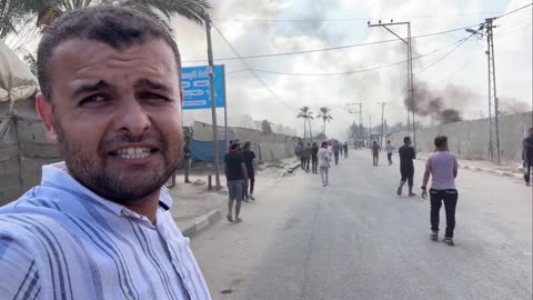 Israel targeted a makeshift camp only meters away from Al Aqsa hospital
