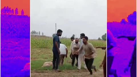 Aligarh Shock: Elderly Man Thrashed, Woman Beaten in Public Over Soil Dispute – Video Goes Viral