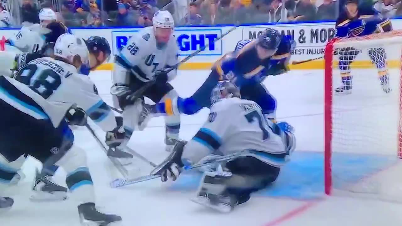 Blues RW #21 Jimmy Snuggerud PP🥅(1)🏒Deflected Goal