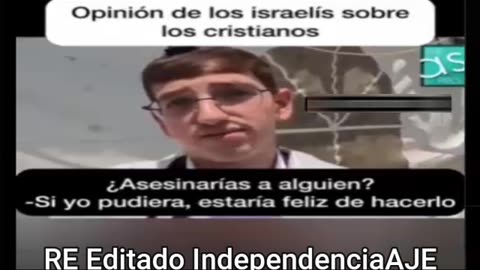 Así opinan jóvenes Israelitas de los Cristianos.