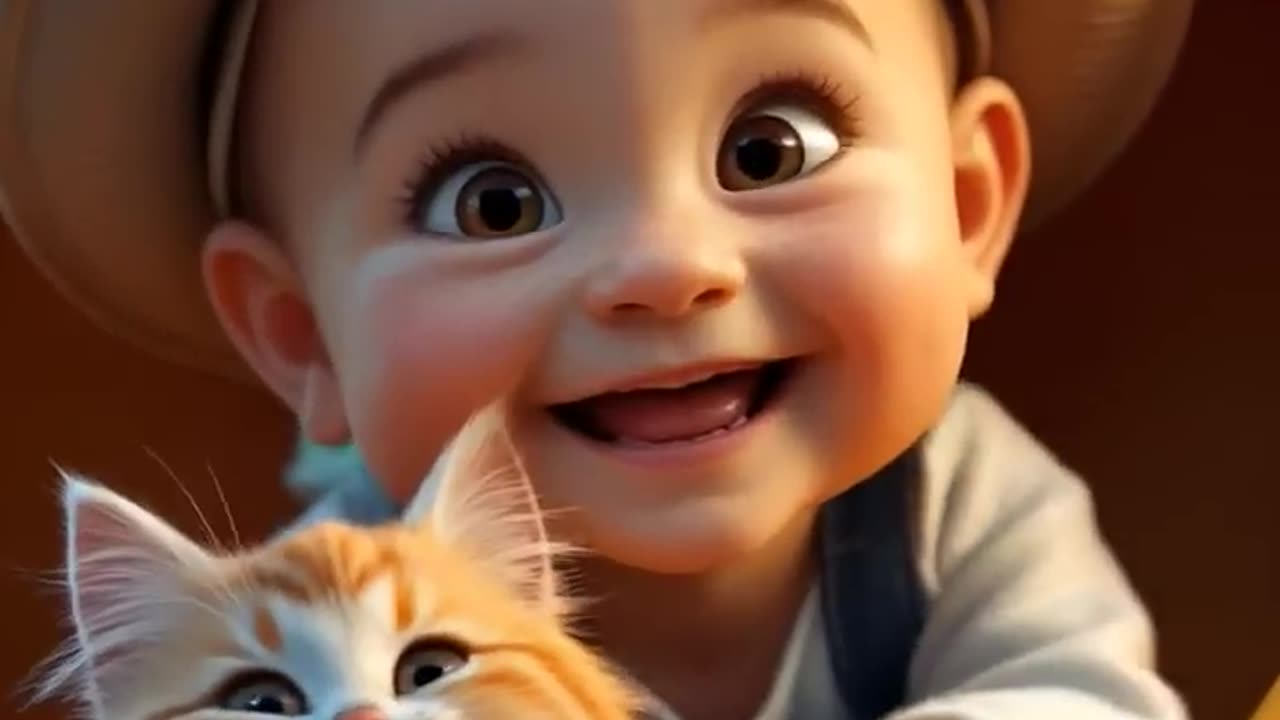 Baby & Kitten in a Pumpkin?! 🎃💨😂