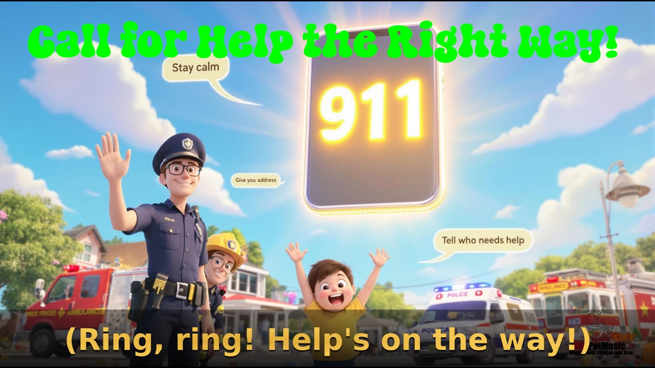 Call for Help the Right Way! (Kids) - HotPotMusic