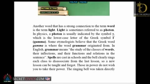 English Language is a Cage.... Watch this and youll notice the bars...