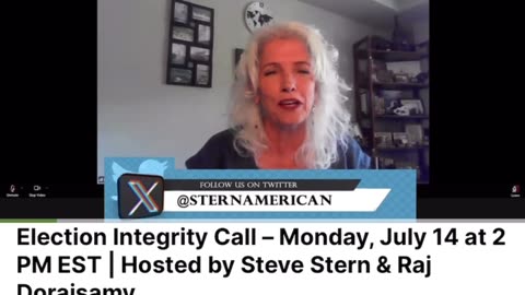 Robyn Balcom on Steve Stern's Election Integrity call 7/14/2025