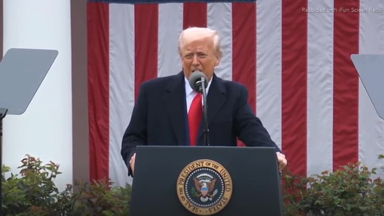 TRUMP LIBERATION DAY FULL SPEECH - EXPLAINS TARIFFS - "I'VE WANTED TO DO THIS FOR 40 YRS" - 51 mins.