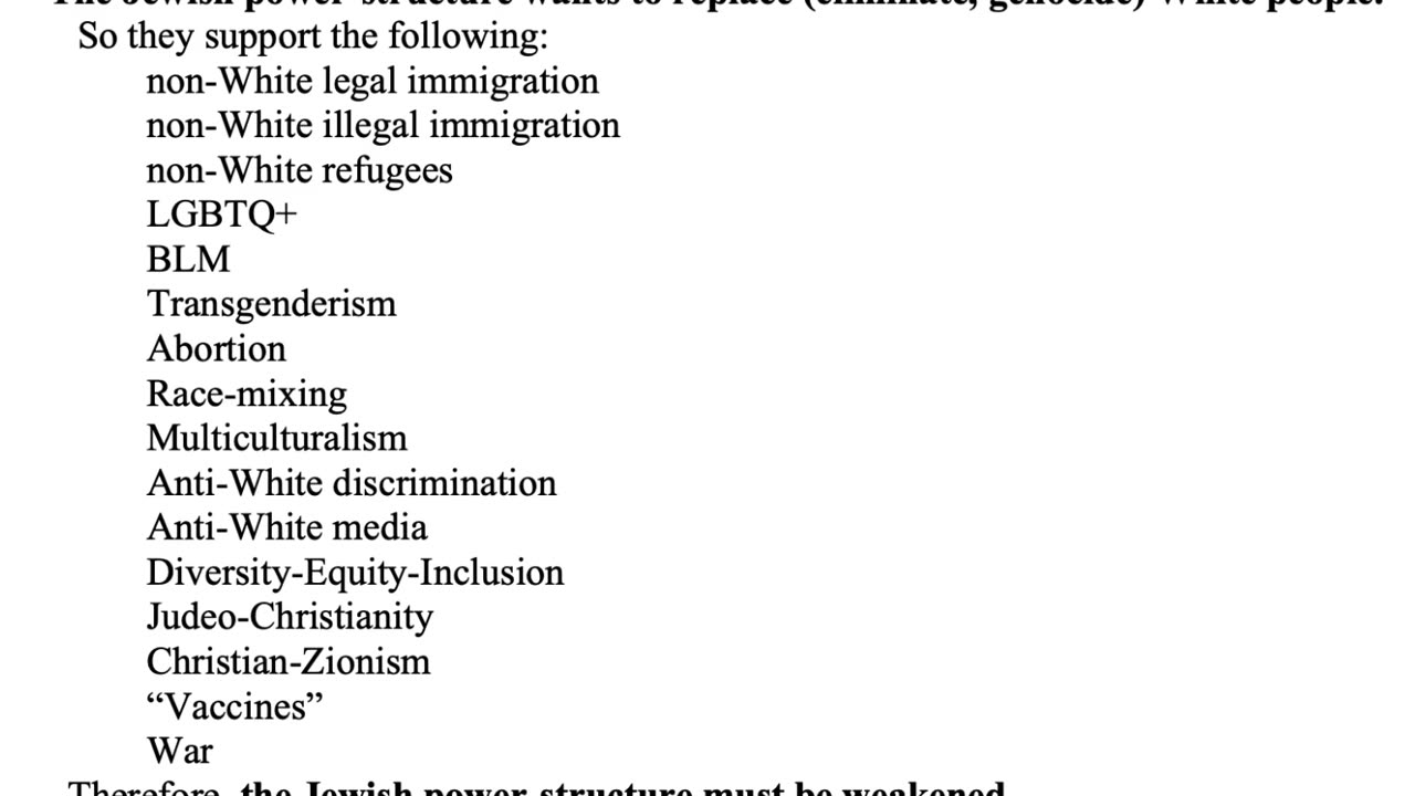 WHO SEEKS TO DESTROY THE WHITE RACE