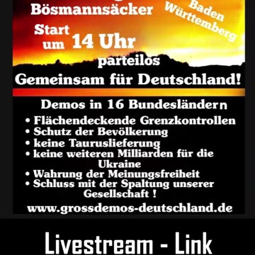 Werbung 💥 Reutlingen - 26.04.2025 💥 Bundesweiter Protest 💥 Gemeinsam für Deutschland! 💥