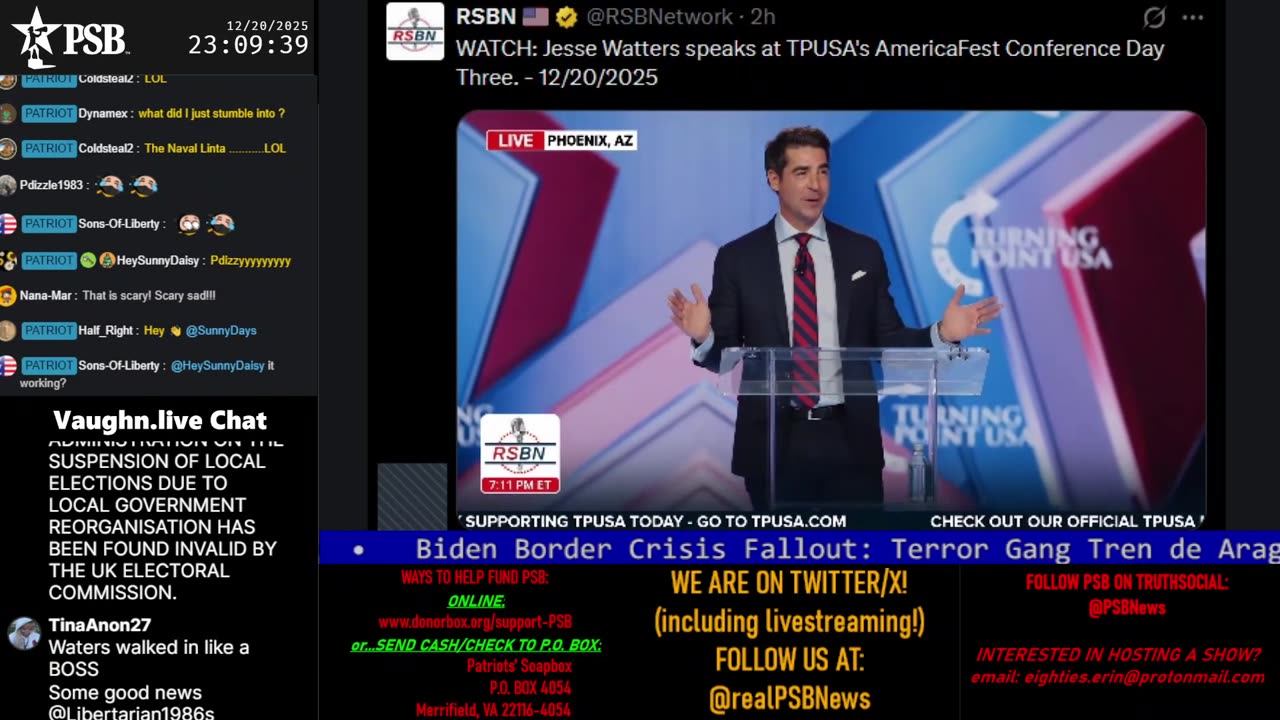 Patriots' Soapbox NEWS - LIVE 24/7!