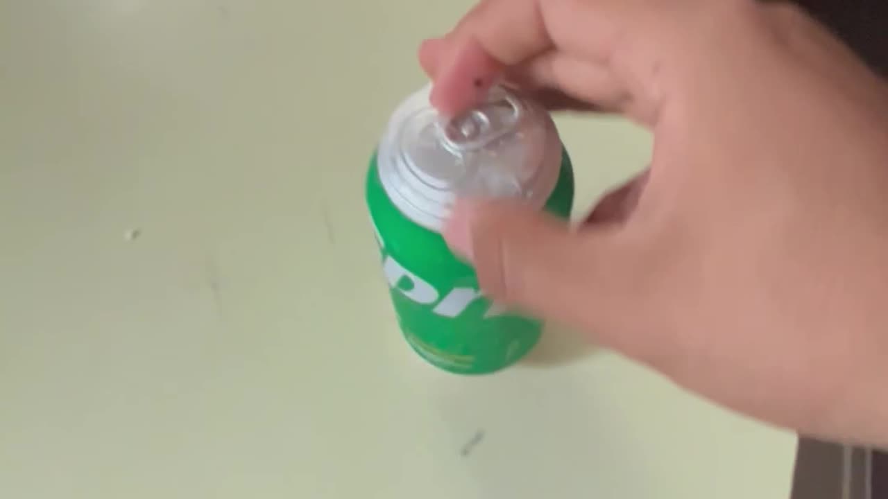Frozen Soda Explodes On Counter