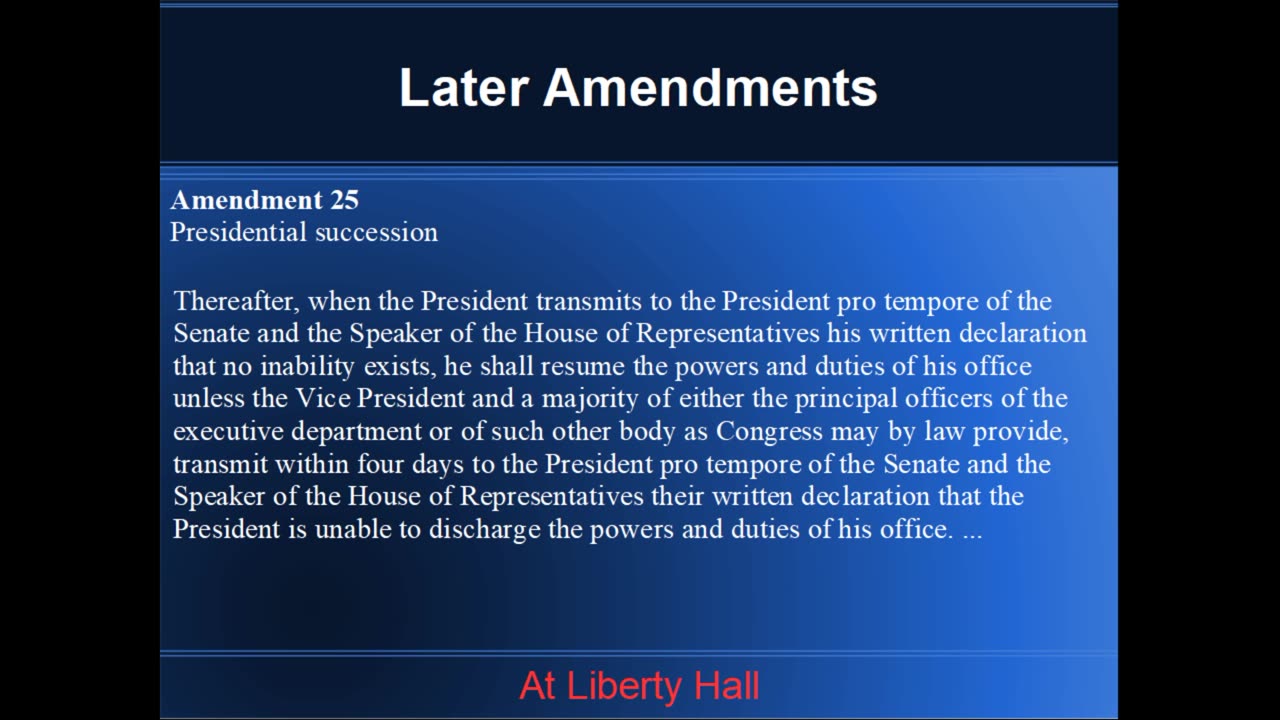 Introduction to the Constitution, Class 22, by the Grumpy Old Vet